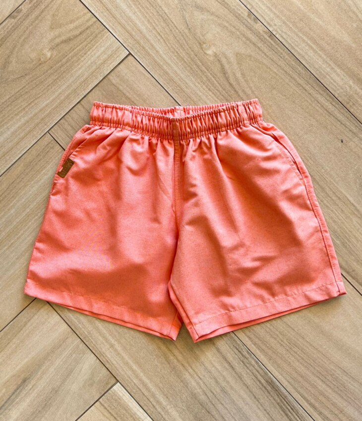 Bermuda Infantil Masculina Resort Casual Laranja Fernada Ramos Kids