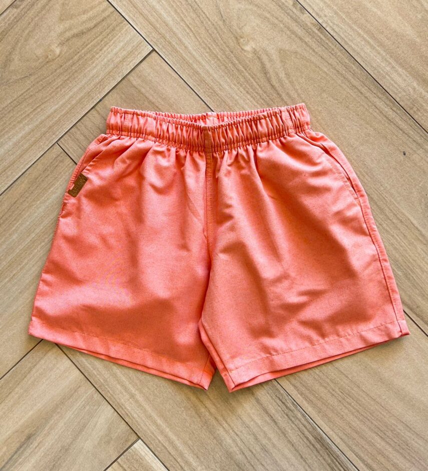 Bermuda Infantil Masculina Resort Casual Laranja Fernada Ramos Kids