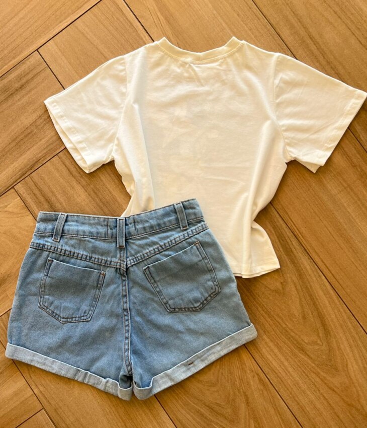 fernandaramoskids com br Blusa Cropped Infantil Feminino Minnie Branca 2