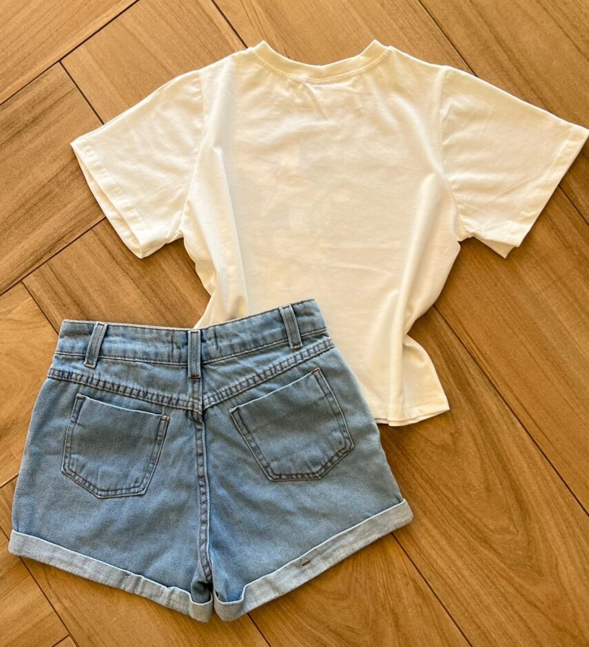 fernandaramoskids com br Blusa Cropped Infantil Feminino Minnie Branca 2