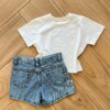 fernandaramoskids com br Blusa Cropped Infantil Feminino Stitch Branco 2
