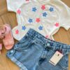 fernandaramoskids com br Blusa Cropped Infantil Feminino Flor 1