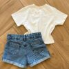 fernandaramoskids com br Blusa Cropped Infantil Feminino Flor 2
