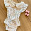 fernandaramoskids com br Body Infantil Feminino Manga Curta Suedine com Gola Estampado1