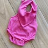fernandaramoskids com br Body Infantil Feminino Romper e Babador em Favo Pink1