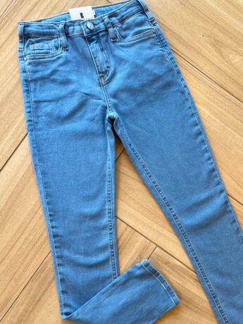 fernandaramoskids com br -Calça Masculina Infantil Jeans Claro Slim com Bolsos AN68A 1