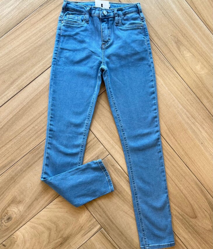 Calça Masculina Infantil Jeans Claro Slim com Bolsos AN68A Fernanda Ramos Kids