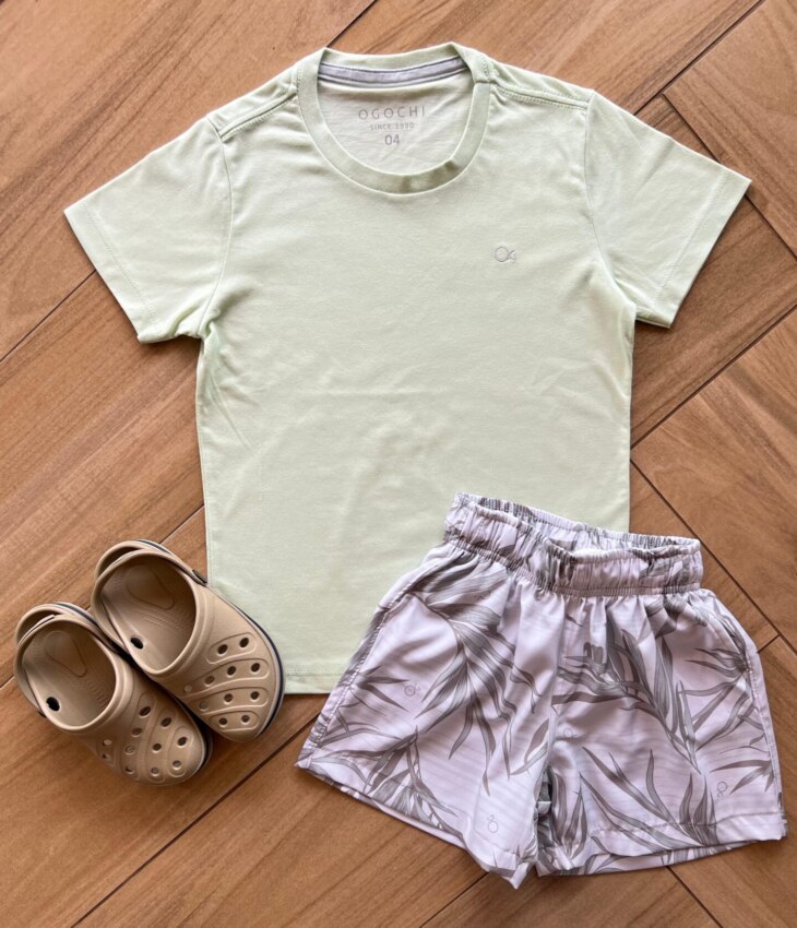 fernandaramoskids com br Camiseta Infantil Masculina Manga Curta Essencial Verde Claro1