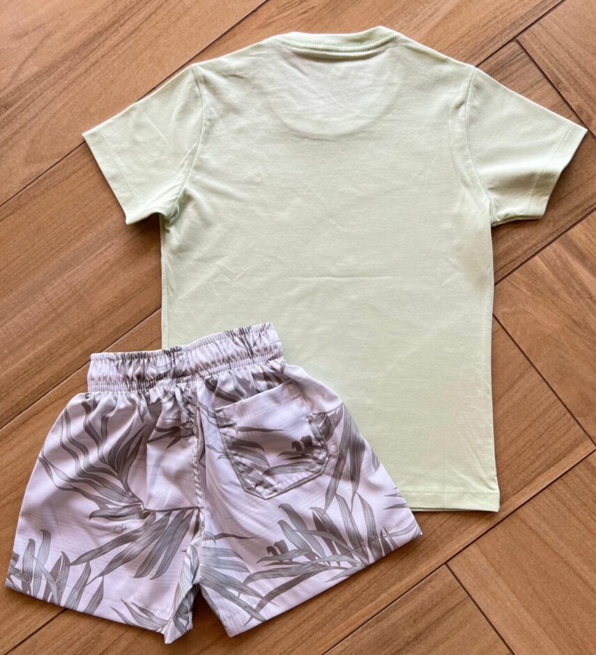 fernandaramoskids com br Camiseta Infantil Masculina Manga Curta Essencial Verde Claro2