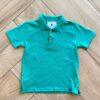 Camiseta Infantil Masculina Polo Manga Curta Verde Fernanda Ramos Kids