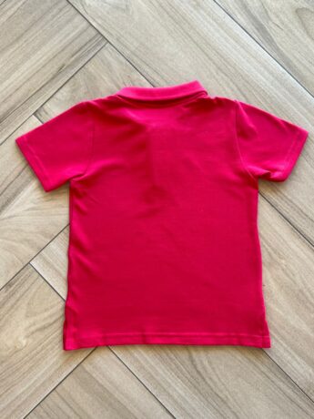 Camiseta Infantil Masculina Polo Manga Curta Vermelha Fernanda Ramos Kids