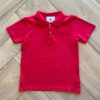 Camiseta Infantil Masculina Polo Manga Curta Vermelha Fernanda Ramos Kids
