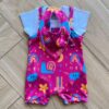 Conjunto Infantil Feminino 3 Peças Body e Jardineira e Babador Fernanda Ramos Kids