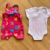 fernandaramoskids com br Conjunto Infantil Feminino 3 Peças Body e Jardineira e Babador 2