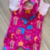fernandaramoskids com br Conjunto Infantil Feminino 3 Peças Body e Jardineira e Babador 1