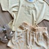 fernandaramoskids com br Conjunto Infantil Feminino Blusa Aime e Short Amarelo 1