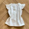 Conjunto Infantil Feminino Blusa Botões Off White e Calcinha Azul Fernanda Ramos Kids