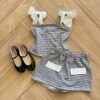 Conjunto Infantil Feminino Blusa com Laço e Short Saia Super Cetim Fernanda Ramos Kids