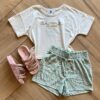 Conjunto Infantil Feminino Blusa e Short Aime Fernanda Ramos Kids