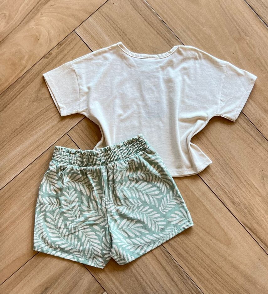 fernandaramoskids com br Conjunto Infantil Feminino Blusa e Short Aime 2