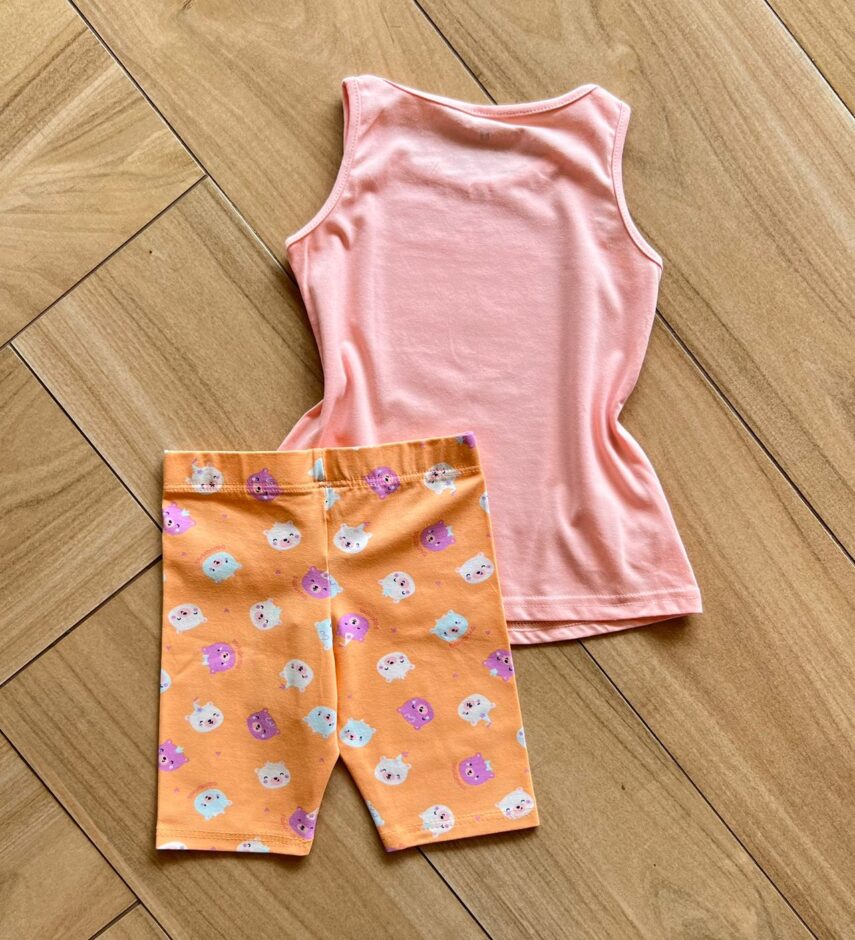 fernandaramoskids com br Conjunto Infantil Feminino Blusa e Short Ursinho Fofurinha 2