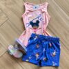 Conjunto Infantil Feminino Blusa e Short Ginástica Rítmica Fernanda Ramos Kids