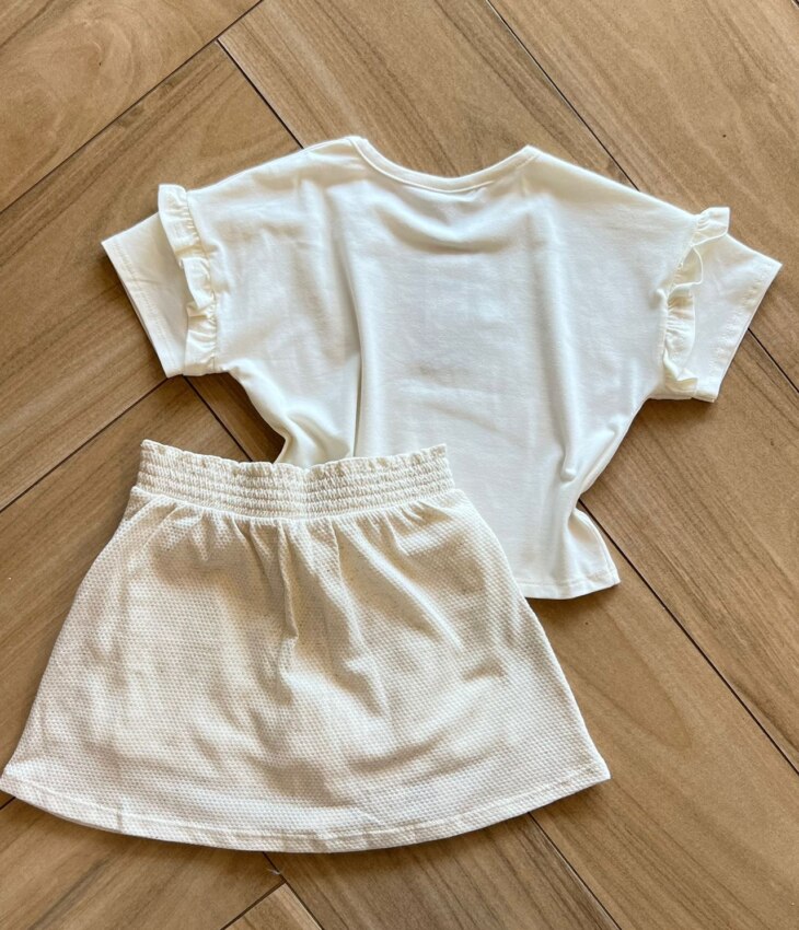 fernandaramoskids com br Conjunto Infantil Feminino Blusa e Short Girl 2