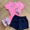 Conjunto Infantil Feminino Blusa e Short Let Your Heart Fernanda Ramos Kids