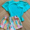 fernandaramoskids com br Conjunto Infantil Feminino Blusa e Short Lets Discover 2