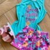 fernandaramoskids com br Conjunto Infantil Feminino Blusa e Short Lovely 1