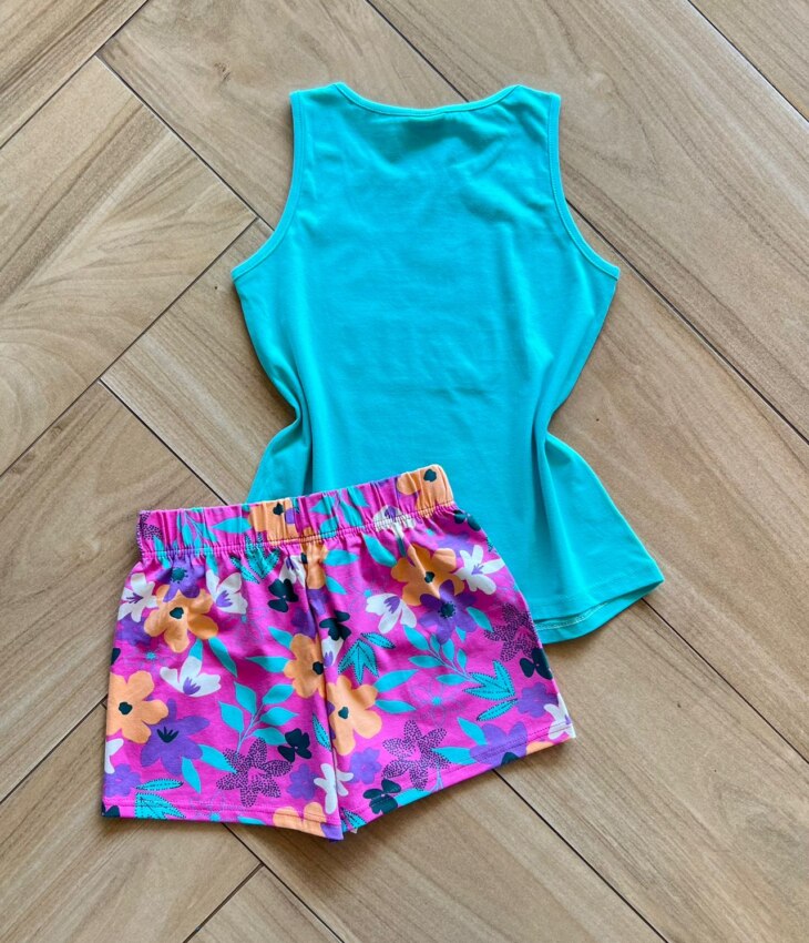 fernandaramoskids com br Conjunto Infantil Feminino Blusa e Short Lovely 2
