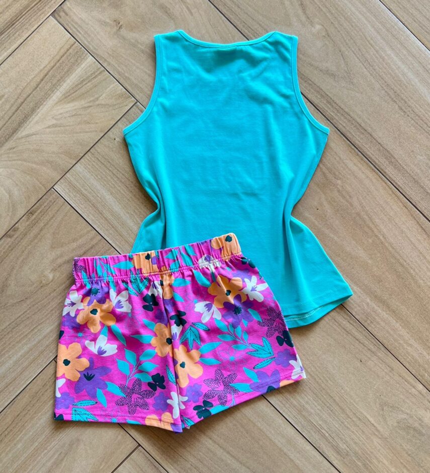 fernandaramoskids com br Conjunto Infantil Feminino Blusa e Short Lovely 2