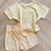 Conjunto Infantil Feminino Blusa La Nature e Short Estampado Fernanda Ramos Kids