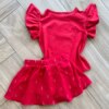 fernandaramoskids com br Conjunto Infantil Feminino Blusa Lovely e Short Saia Vermelho2