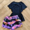 Conjunto Infantil Feminino Blusa My Favorite Colors e Short Estampado Fernanda Ramos Kids