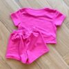 fernandaramoskids com br Conjunto Infantil Feminino Blusa Stitch e Short Saia Pink2