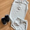 fernandaramoskids com br Conjunto Infantil Feminino Body e Short Azul Bebê 1