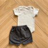 fernandaramoskids com br Conjunto Infantil Feminino Body e Short Cinza Tigre 2