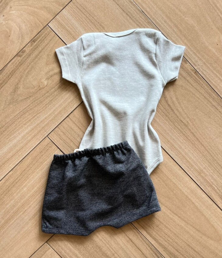 fernandaramoskids com br Conjunto Infantil Feminino Body e Short Make Today 2