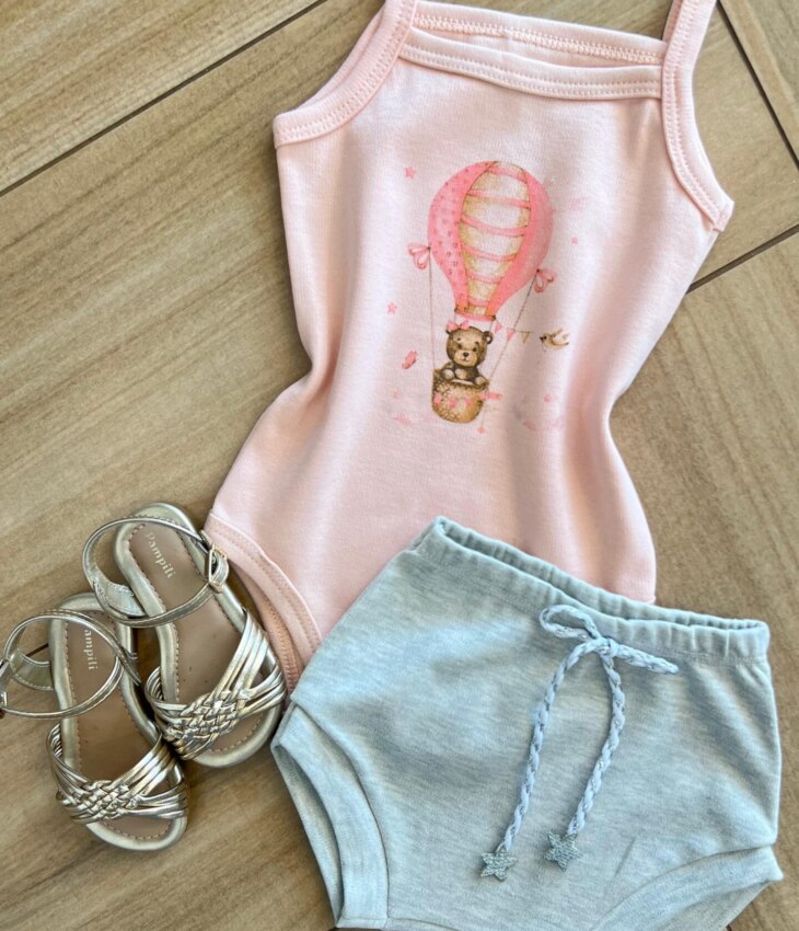 fernandaramoskids com br Conjunto Infantil Feminino Body Ursinho de Alcinha e Calcinha Cinza1