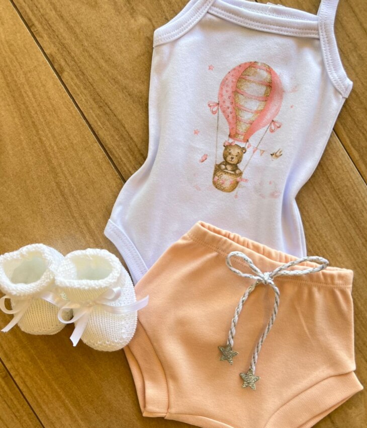 fernandaramoskids com br Conjunto Infantil Feminino Body Ursinho de Alcinha e Calcinha Salmão1