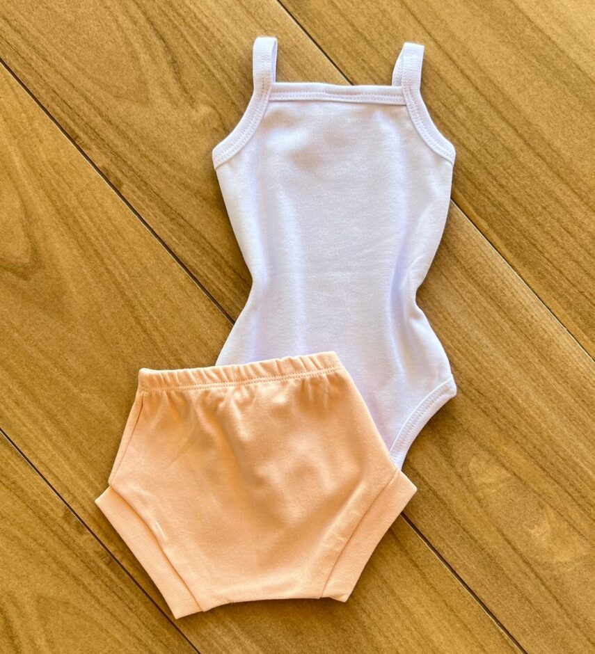 fernandaramoskids com br Conjunto Infantil Feminino Body Ursinho de Alcinha e Calcinha Salmão2