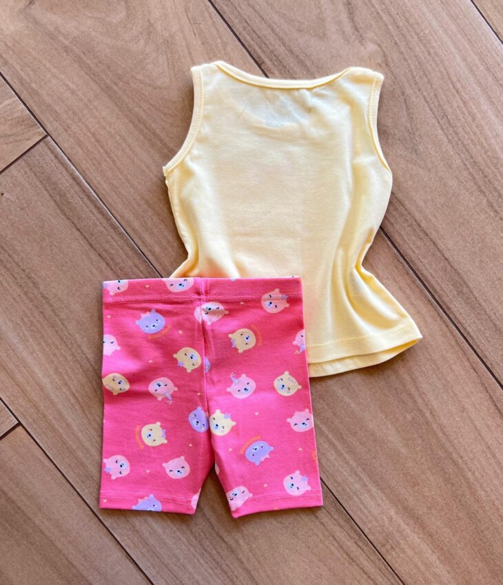 fernandaramoskids com br Conjunto Infantil Feminino Regata e Short Fofurinha 2