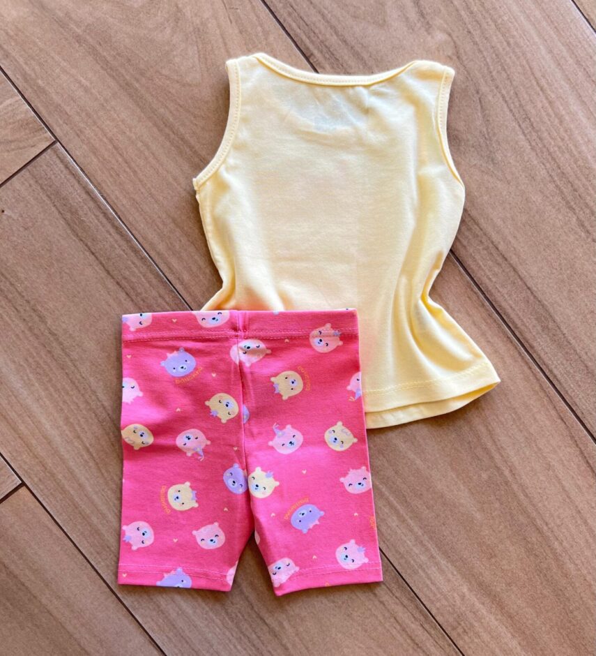 fernandaramoskids com br Conjunto Infantil Feminino Regata e Short Fofurinha 2
