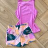 fernandaramoskids com br Conjunto Infantil Feminino Regata Happy Fille e Short Estampado2