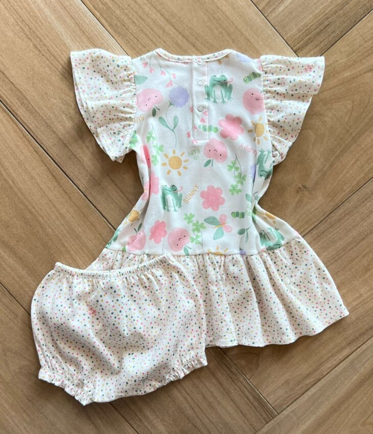 fernandaramoskids com br Conjunto Infantil Feminino Vestido e Calcinha em Suede 2
