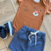 fernandaramoskids com br Conjunto Infantil Masculino Body Awe Some Dude e Short1