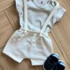 fernandaramoskids com br Conjunto Infantil Masculino Body Cinza e Jardineira Moletom Mescla 1