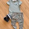 Conjunto Infantil Masculino Body e Calça Estampa Tratorzinho Fernanda Ramos Kids