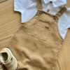 fernandaramosstore com br Conjunto Infantil Masculino Body Polo e Jardineira Caramelo1